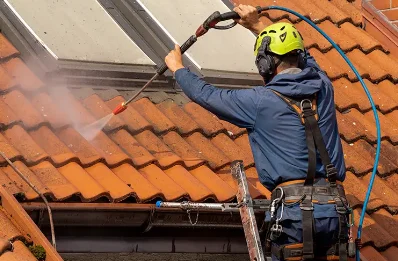 Démoussage et hydrofuge de toiture aux Monceaux